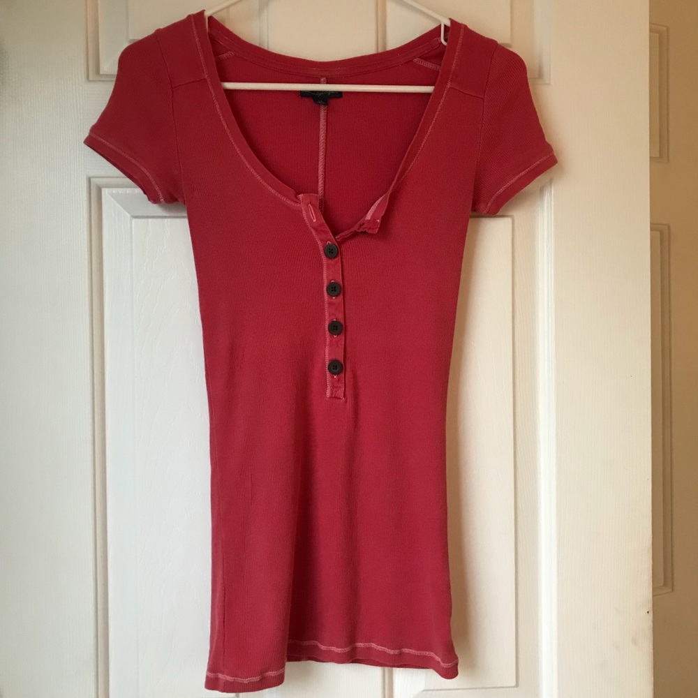 Henley Button Tee